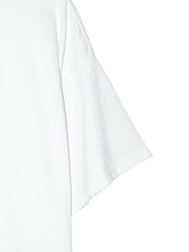 Paper Moon - Korean Women Fashion - #womensfashion - Oversized Pigment Cutted Detail Tee - 10