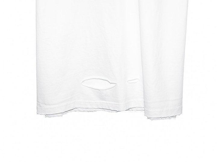 Paper Moon - Korean Women Fashion - #womensfashion - Oversized Pigment Cutted Detail Tee - 8