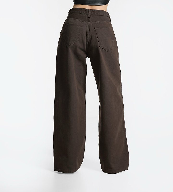 Paper Moon - Korean Women Fashion - #womensfashion - Color Point Wide Cotton Twill Trousers - 2