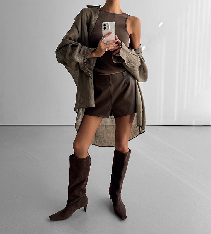 Paper Moon - Korean Women Fashion - #womensfashion - Vivid Oversized Linen Button Down Shirt - 3