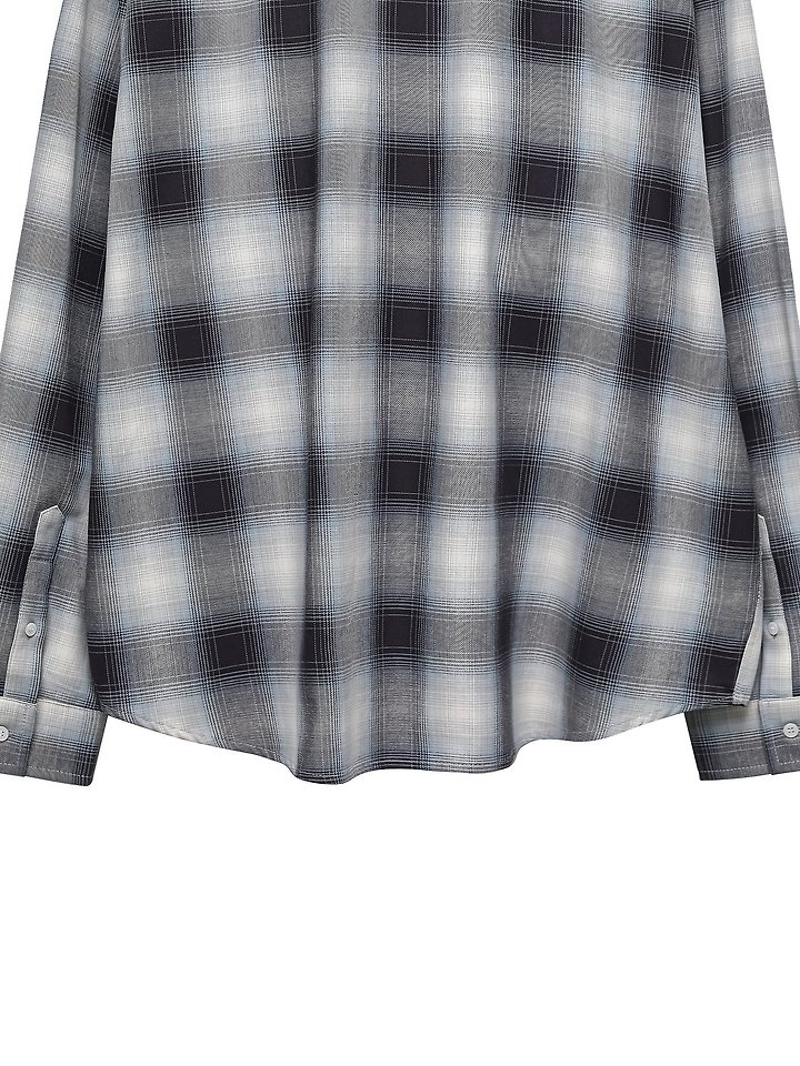 Paper Moon - Korean Women Fashion - #womensfashion - Oversized Plaid Check Button Down Shirt - 11