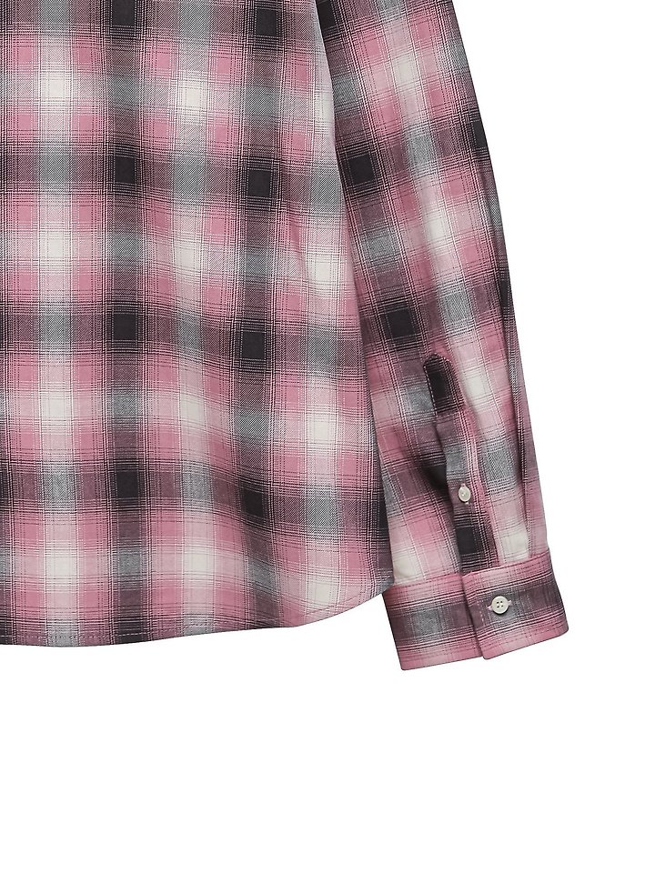 Paper Moon - Korean Women Fashion - #womensfashion - Oversized Plaid Check Button Down Shirt - 11