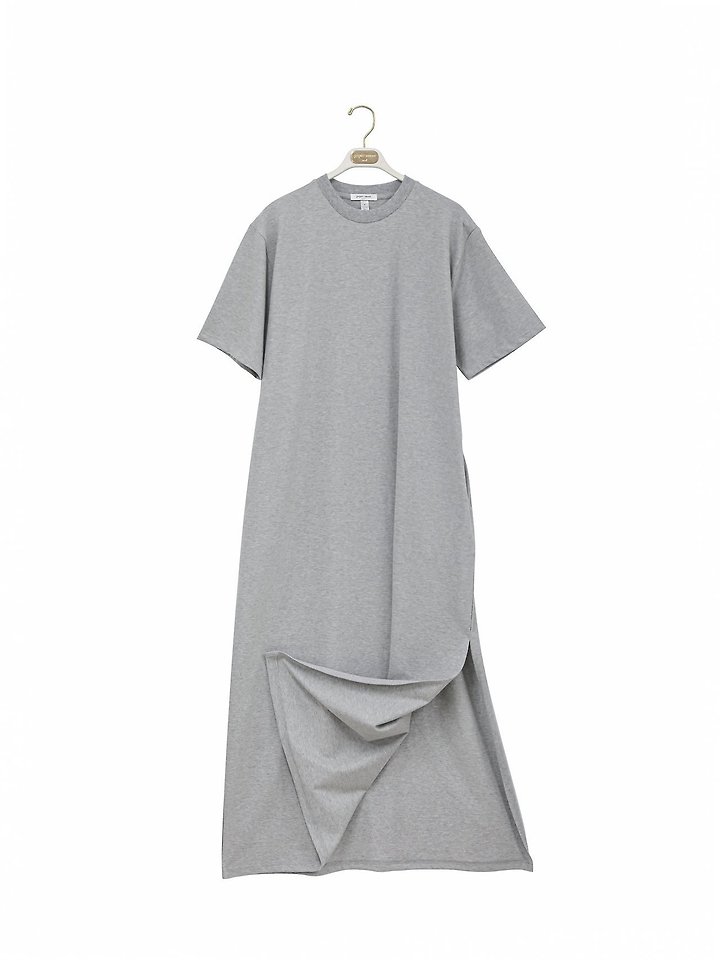 Paper Moon - Korean Women Fashion - #womensfashion - One Side Slit Detail Oversized Maxi Dress - 7