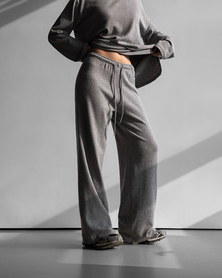 Paper Moon - Korean Women Fashion - #womensfashion - Soft Lounge Set - Up Wide Pants