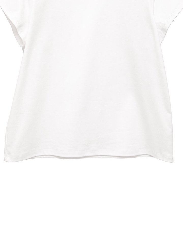 Paper Moon - Korean Women Fashion - #womensfashion - Padded Shoulder Wing Sleeves Tee - 12