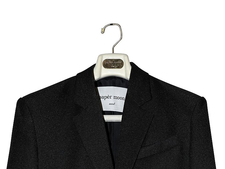Paper Moon - Korean Women Fashion - #womensfashion - Squared Shoulder Cut Out Waist Detail Minimal Blazer - 12