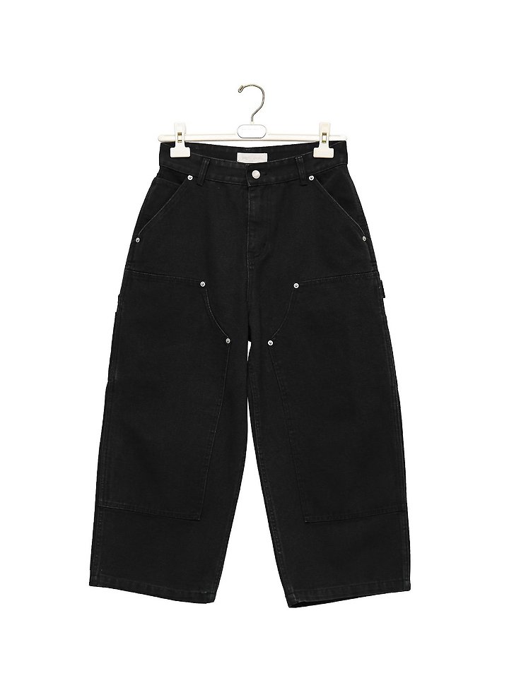 Paper Moon - Korean Women Fashion - #womensfashion - Vintage Ankle Carpenter Culottes Pants - 5
