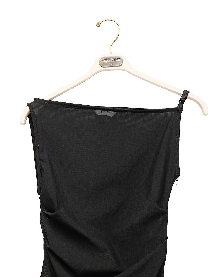 Paper Moon - Korean Women Fashion - #womensfashion - Side Shirred Detail Mesh Sleeveless Top - 7