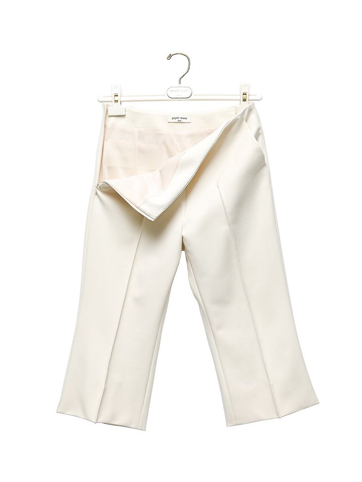Paper Moon - Korean Women Fashion - #womensfashion - Crease Line Slit Midi Pants - 8