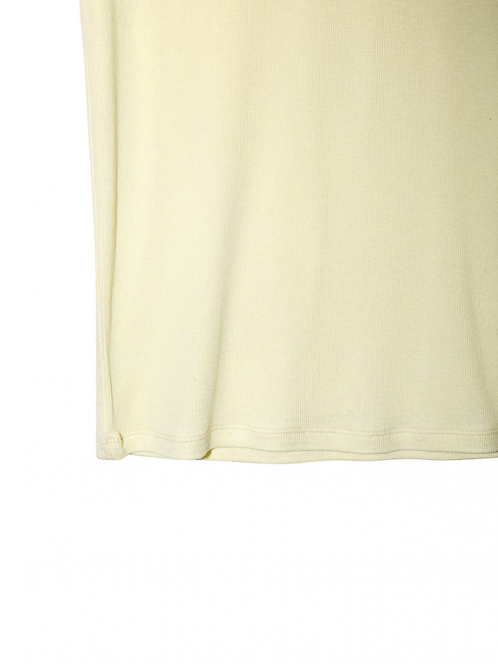 Paper Moon - Korean Women Fashion - #womensfashion - Ribbed Slim Crewneck Basic Tee - 9