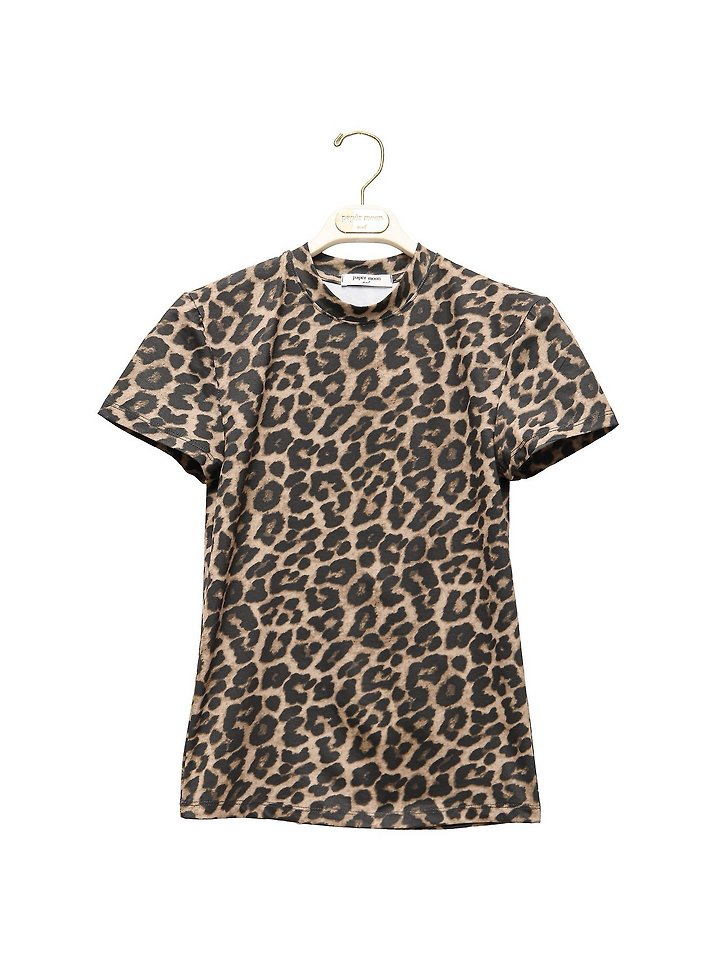 Paper Moon - Korean Women Fashion - #womensfashion - Slim-Fit Leopard Print Tee - 7