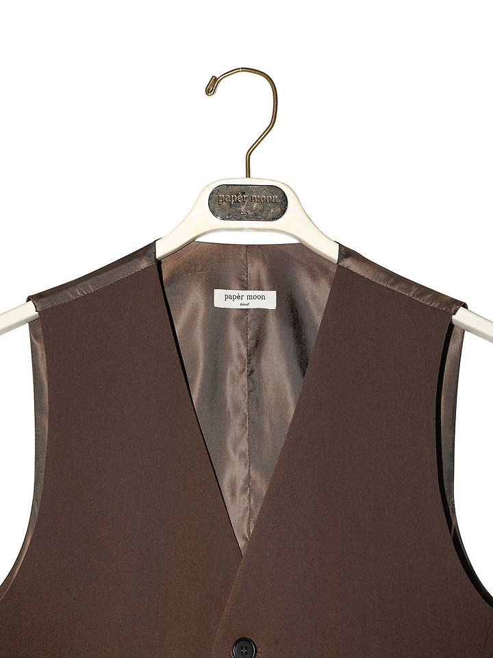 Paper Moon - Korean Women Fashion - #womensfashion - Five Button Down Tailored Suit Vest - 11