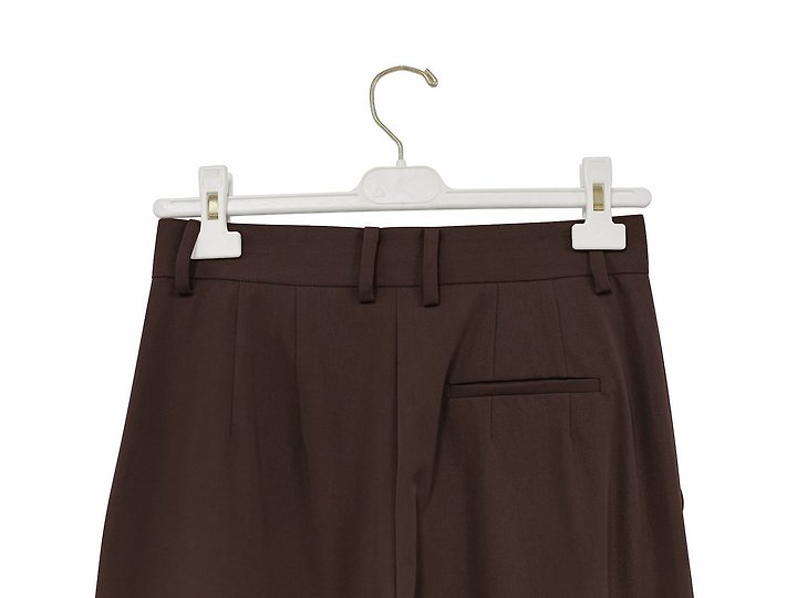 Paper Moon - Korean Women Fashion - #womensfashion - Low Waisted Double Pleats Wide Trousers - 11