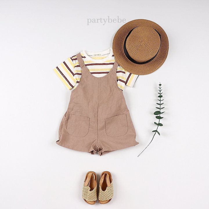 Party Kids - Korean Baby Fashion - #babyboutique - Airy Overalls - 9