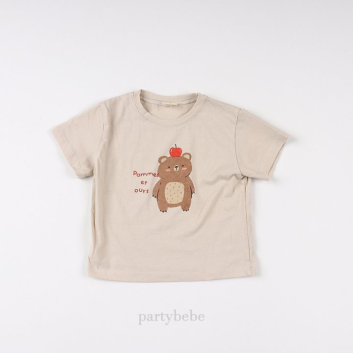 Party Kids - Korean Baby Fashion - #babyboutique - Apple Bear Tee - 7