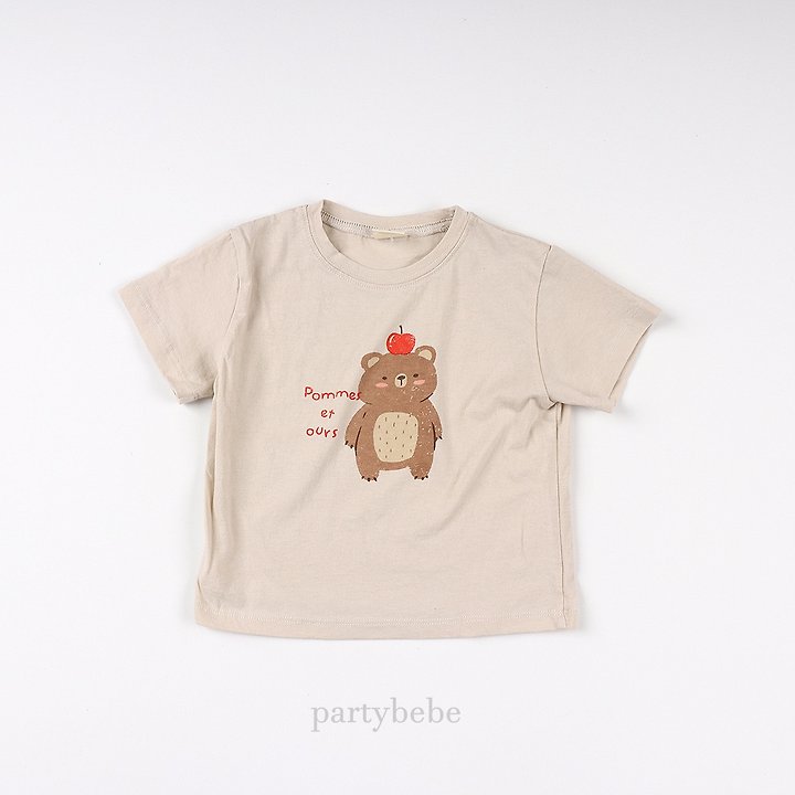 Party Kids - Korean Baby Fashion - #babyboutique - Apple Bear Tee - 8