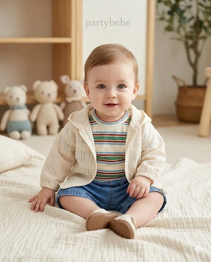 Party Kids - Korean Baby Fashion - #onlinebabyshop - Summer Hooded Jumper - 4