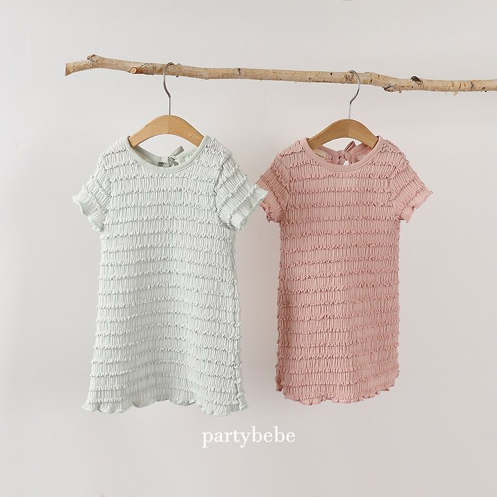 Party Kids - Korean Baby Fashion - #babyboutique - Shirring One-piece