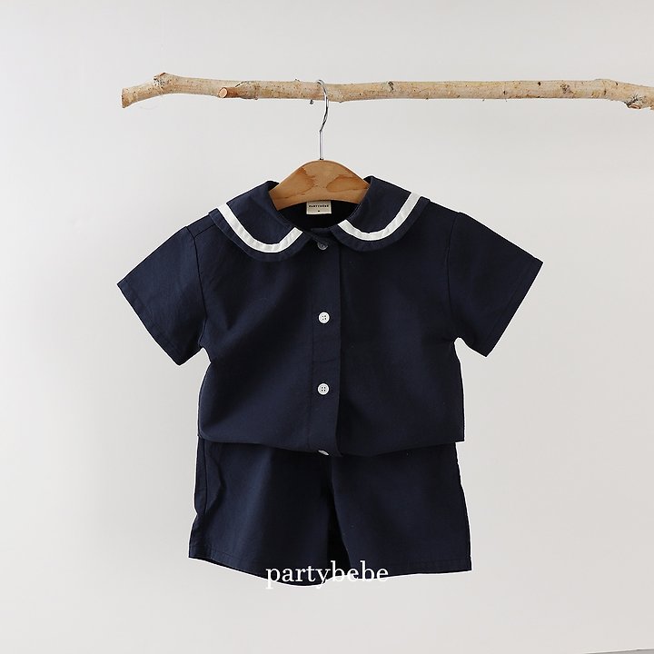 Party Kids - Korean Baby Fashion - #babyboutique - Marine Set - 6