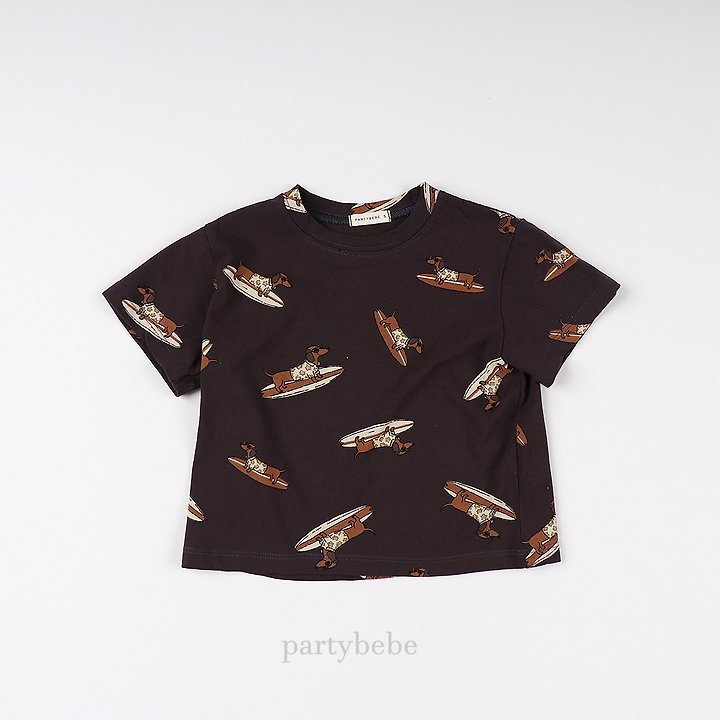 Party Kids - Korean Baby Fashion - #babyboutique - Puppy Board Tee - 7