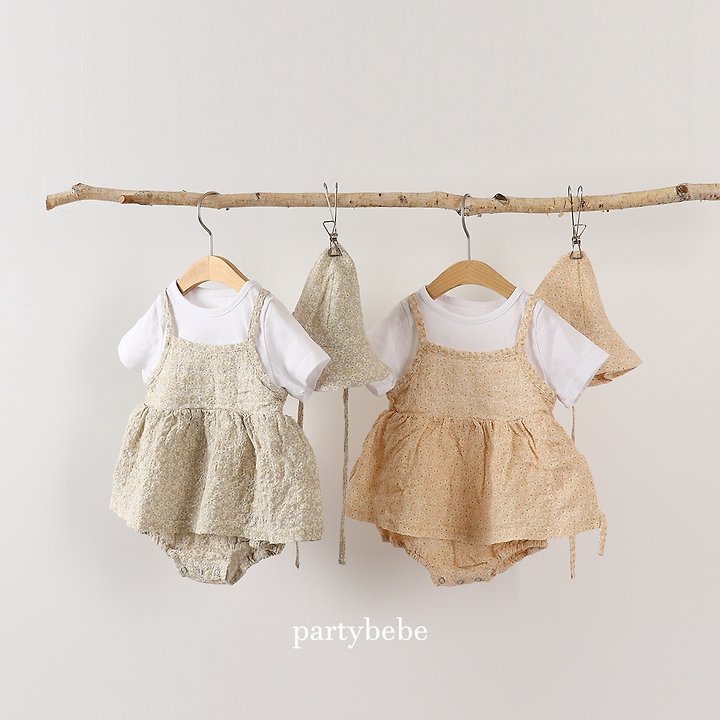 Party Kids - Korean Baby Fashion - #babyboutiqueclothing - Bebe Chouchou Set (with Bucket Hat) - 9