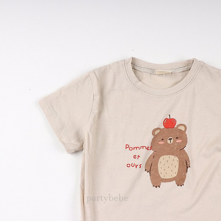 Party Kids - Korean Baby Fashion - #babyboutiqueclothing - Apple Bear Tee - 9