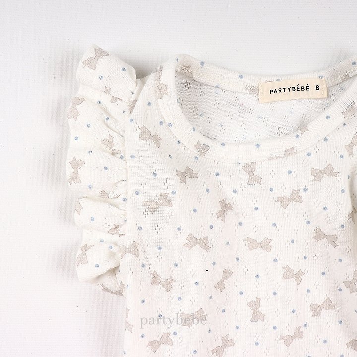 Party Kids - Korean Baby Fashion - #babyboutique - Ribbon Tee - 4