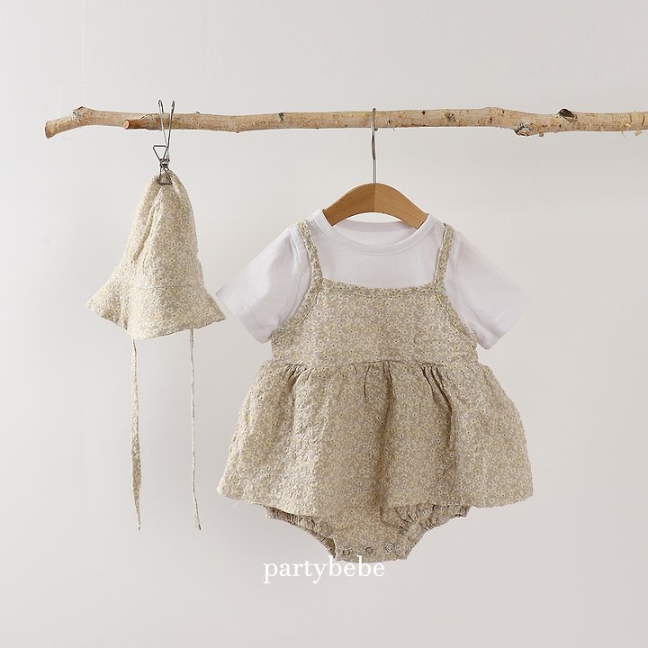 Party Kids - Korean Baby Fashion - #babyclothing - Bebe Chouchou Set (with Bucket Hat) - 10