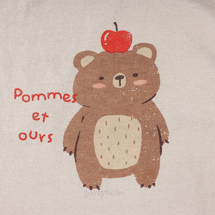 Party Kids - Korean Baby Fashion - #babyclothing - Apple Bear Tee - 10