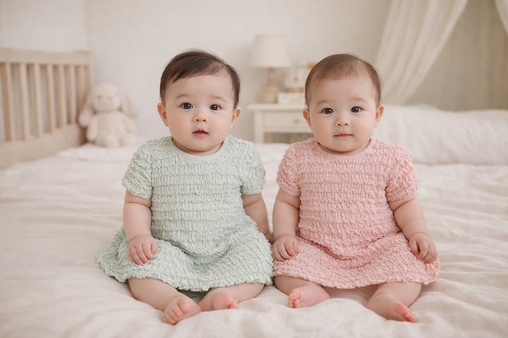 Party Kids - Korean Baby Fashion - #babyboutiqueclothing - Shirring One-piece - 4