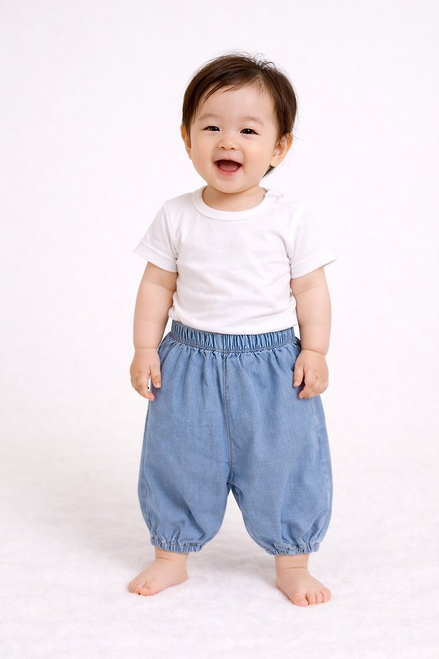 Party Kids - Korean Baby Fashion - #babyclothing - Blue Pants - 2