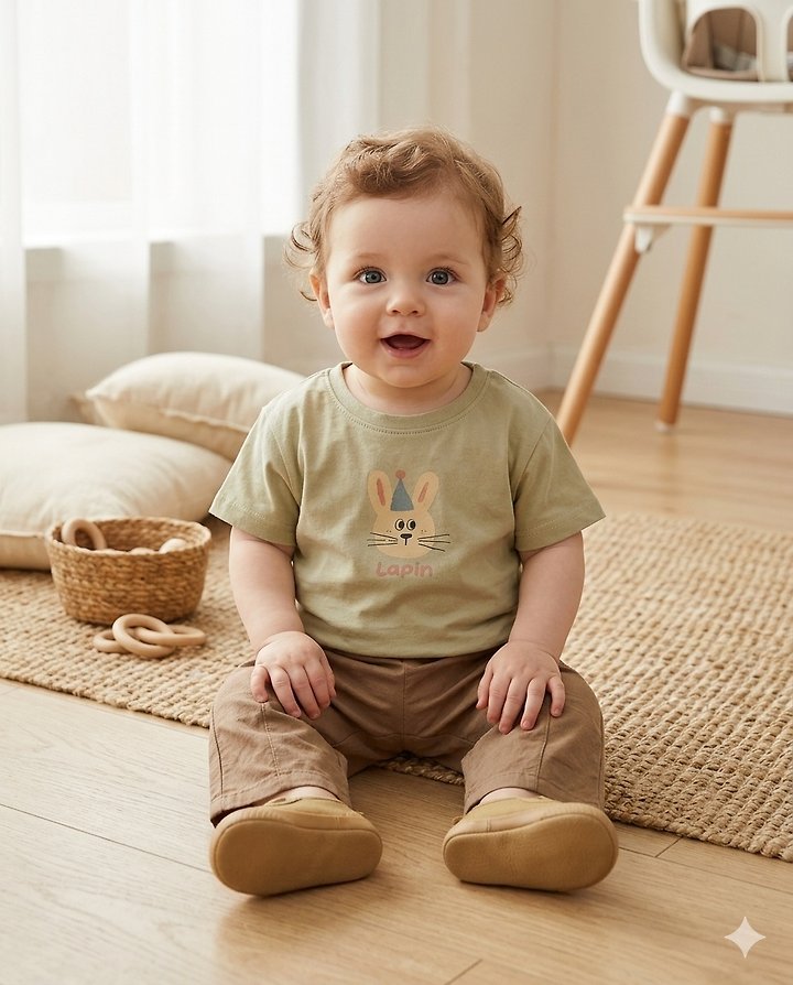 Party Kids - Korean Baby Fashion - #babyclothing - Rabbit Tee - 3