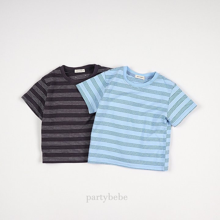 Party Kids - Korean Baby Fashion - #babyclothing - Line Tee