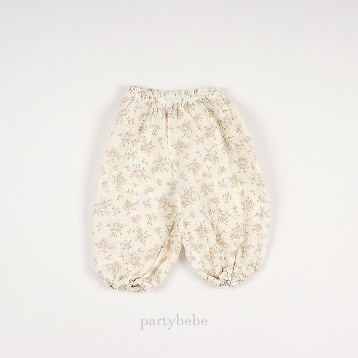 Party Kids - Korean Baby Fashion - #babyfashion - Baby Flower Pants - 9