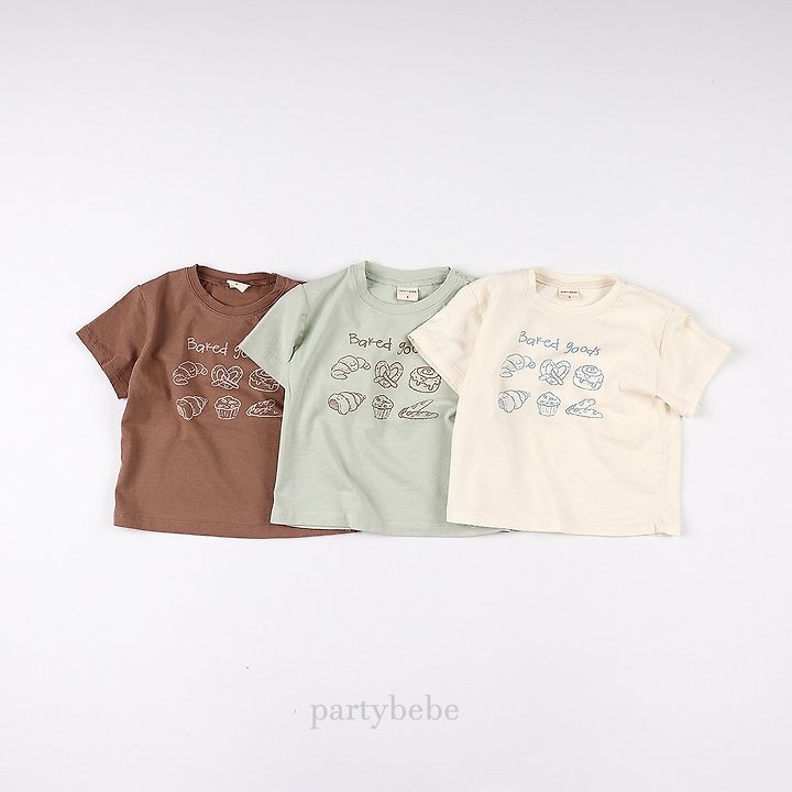 Party Kids - Korean Baby Fashion - #babyfashion - Bread Tee