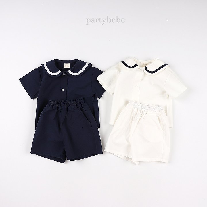 Party Kids - Korean Baby Fashion - #babyfashion - Marine Set - 9
