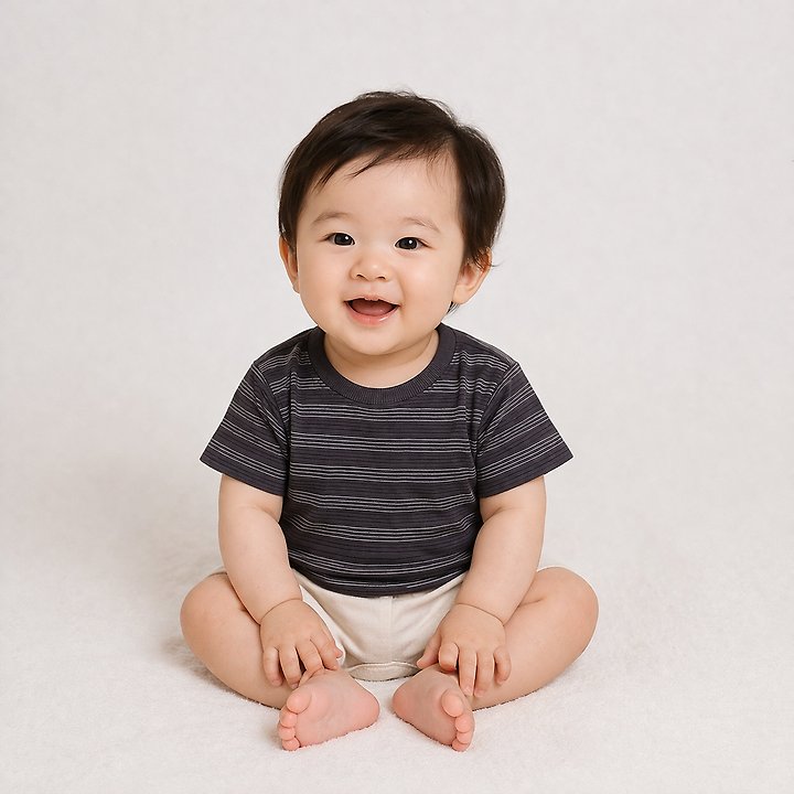 Party Kids - Korean Baby Fashion - #babyfashion - Line Tee - 2
