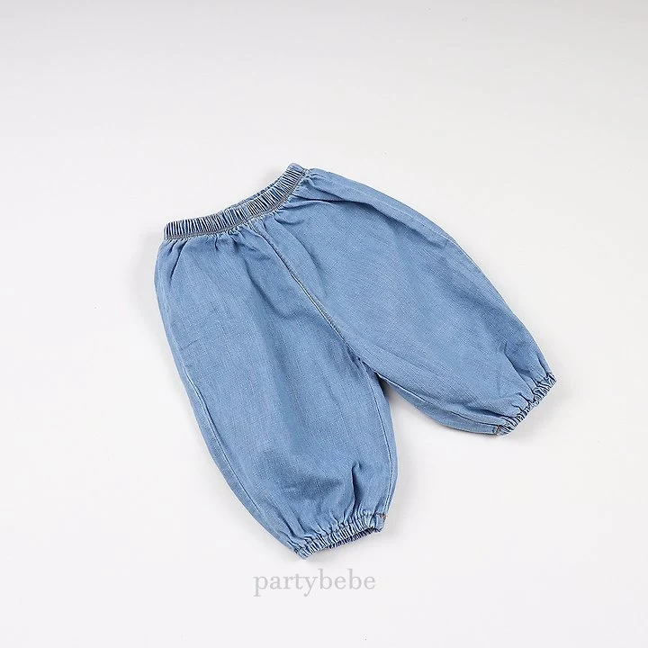 Party Kids - Korean Baby Fashion - #babyfashion - Blue Pants - 4