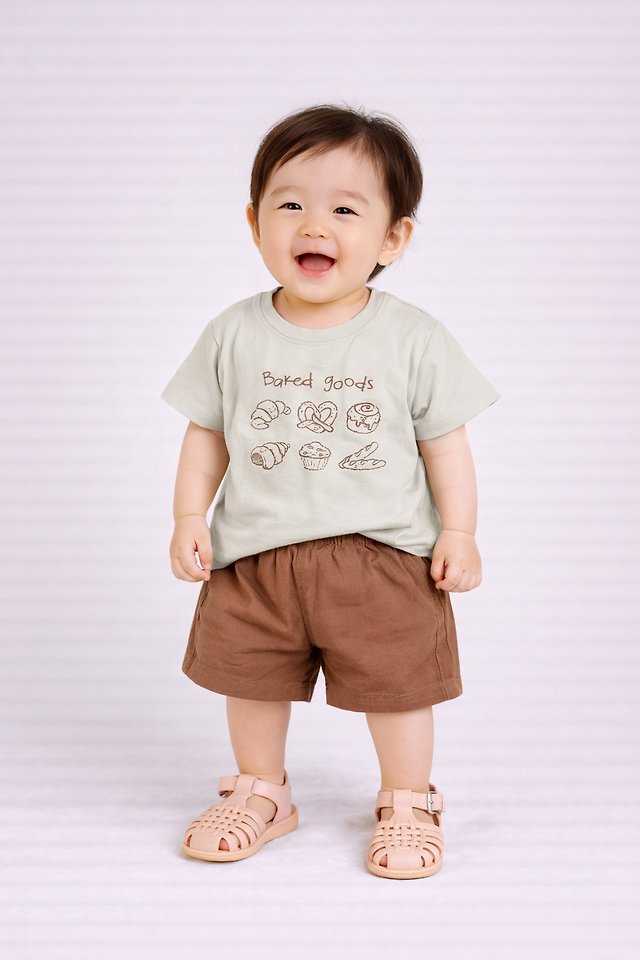 Party Kids - Korean Baby Fashion - #babyfever - Bread Tee - 2