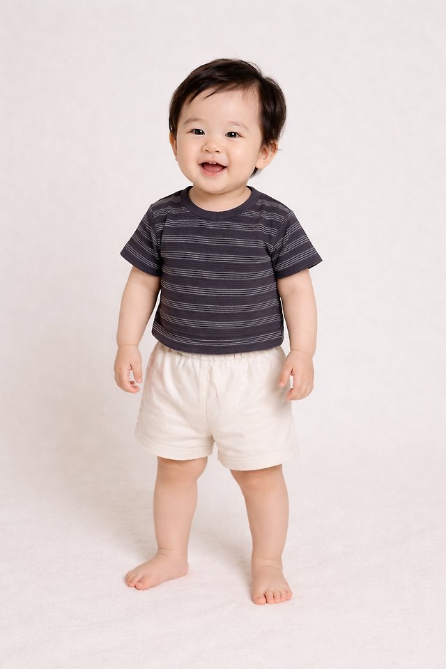 Party Kids - Korean Baby Fashion - #babyfever - Line Tee - 3