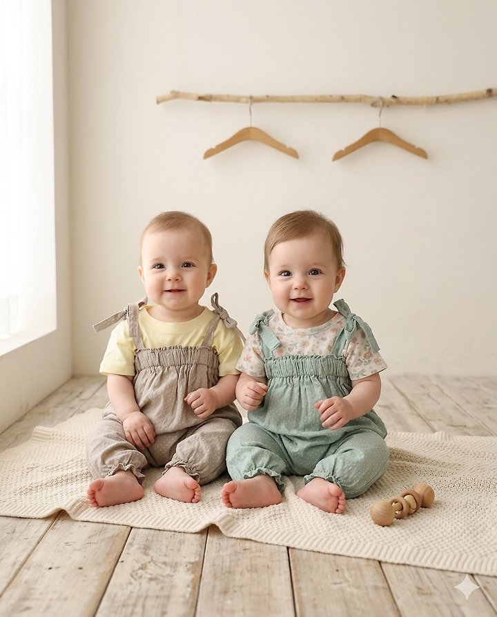 Party Kids - Korean Baby Fashion - #babyfever - Dot Overalls - 2