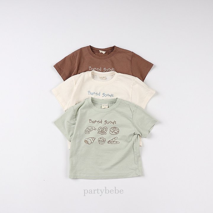 Party Kids - Korean Baby Fashion - #babygirlfashion - Bread Tee - 4