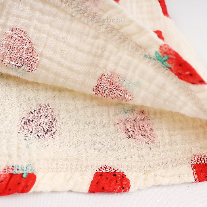 Party Kids - Korean Baby Fashion - #babylifestyle - Red Berry Set - 8