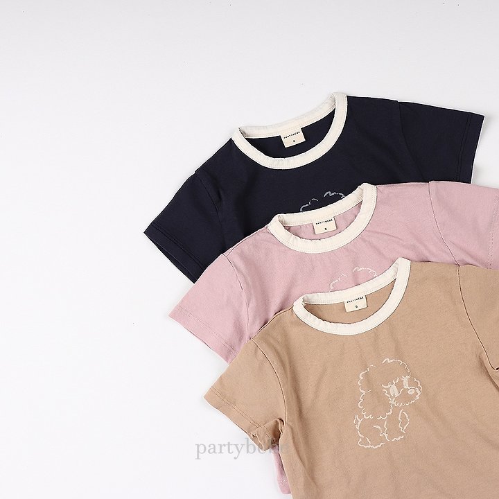 Party Kids - Korean Baby Fashion - #babylifestyle - Line Puppy Tee - 6
