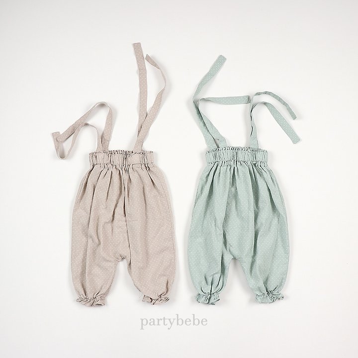 Party Kids - Korean Baby Fashion - #babygirlfashion - Dot Overalls - 4