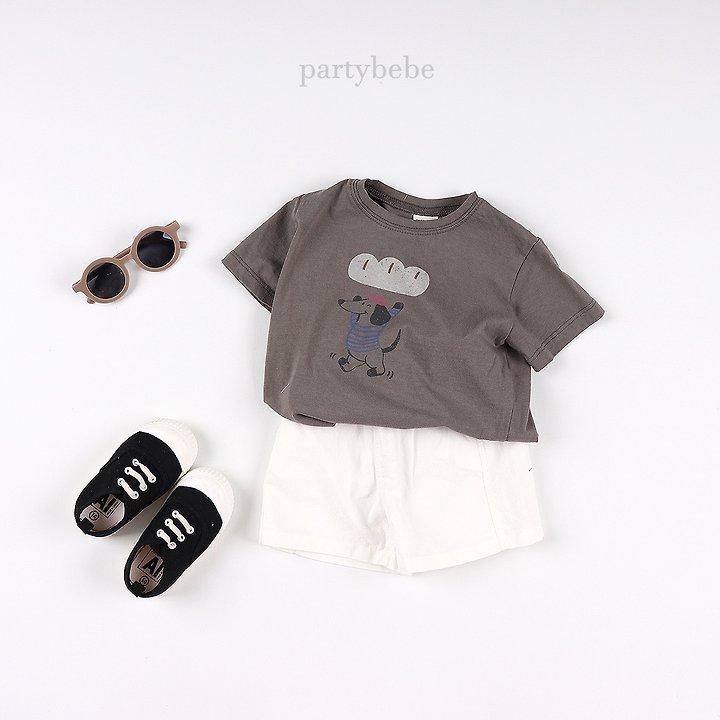 Party Kids - Korean Baby Fashion - #babylifestyle - Puppy Tee - 12