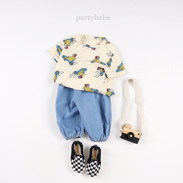 Party Kids - Korean Baby Fashion - #babyoninstagram - Blue Pants - 7