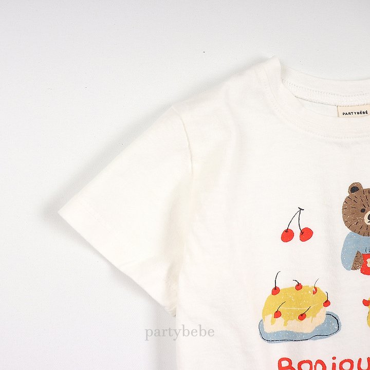Party Kids - Korean Baby Fashion - #babylifestyle - Bonjour Tee - 4