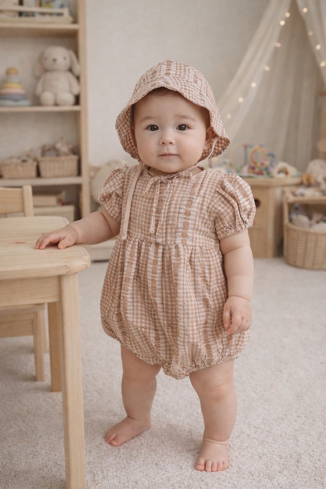 Party Kids - Korean Baby Fashion - #babylifestyle - Atelier Suit Set (with Bucket Hat) - 4