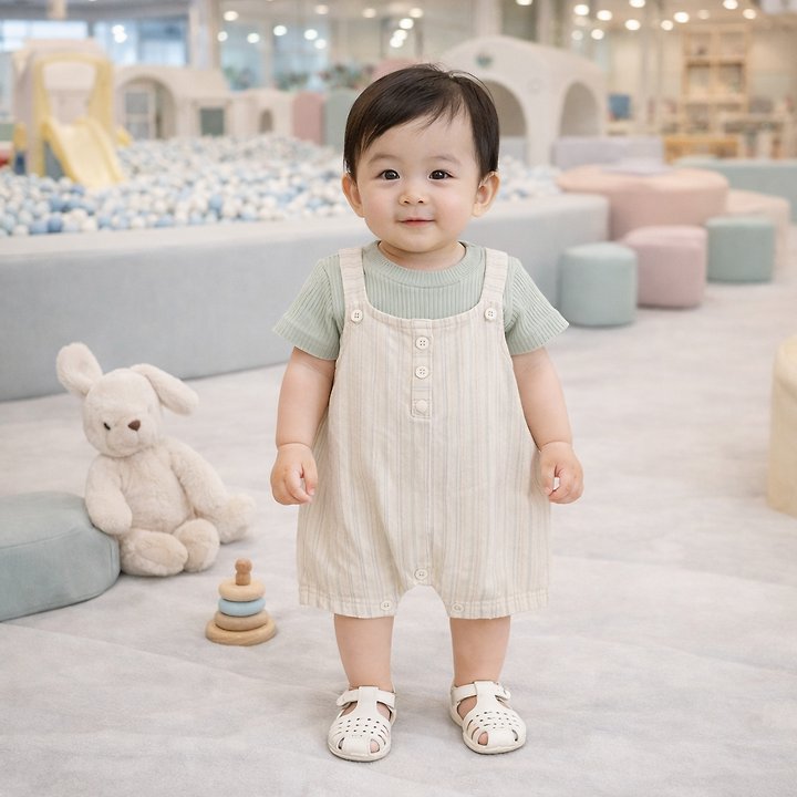 Party Kids - Korean Baby Fashion - #babyoninstagram - Sunny Overalls - 3